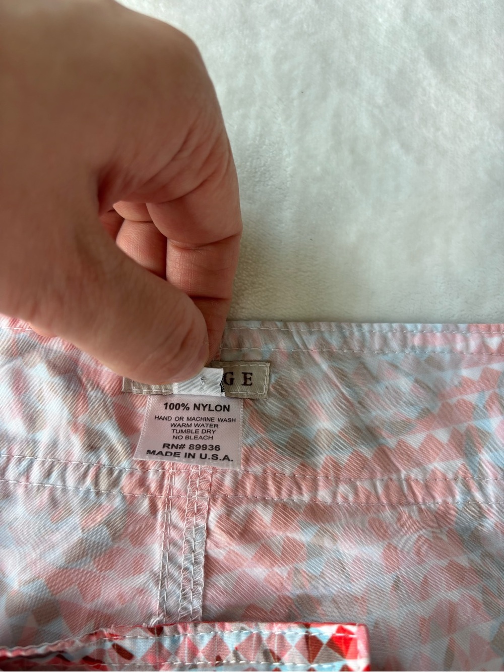 ⁠Sauvage Men Swim Trunks Size 36 Tropical Geometric Palm Print Board Shorts⁠ - Picture 9 of 11